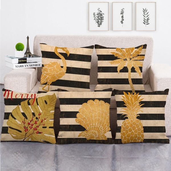 one side print stripes leaf cushion cover linen pillow cover for home sofa seat throw cute vintage decoration 45x45cm
one side print stripes leaf cushion cover linen pillow cover for home sofa seat throw cute vintage decoration 45x45cm