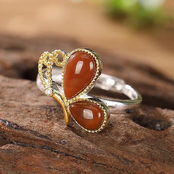 cluster rings silver original inlay enamel porcelain agate butterfly chinese retro fresh cute niche design women open adjustable ring, Golden;silver
cluster rings silver original inlay enamel porcelain agate butterfly chinese retro fresh cute niche design women open adjustable ring, Golden;silver