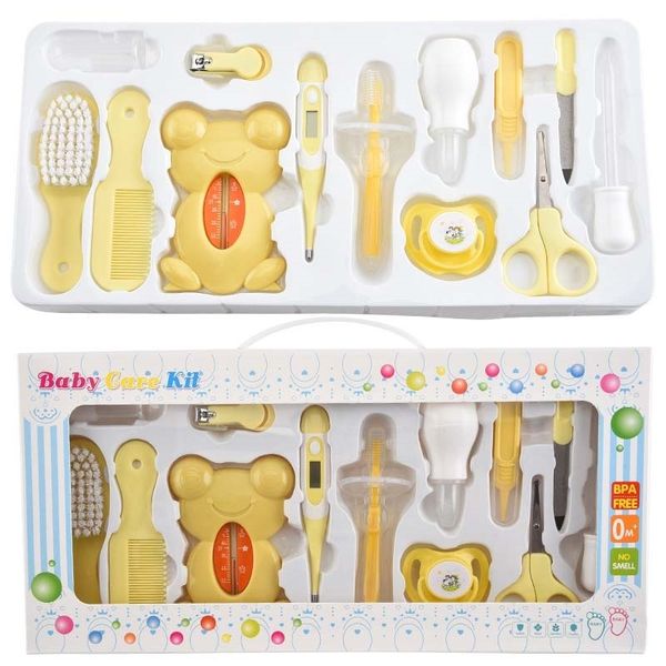 1set baby grooming kit scissors nail clipper comb hair brush thermometer child health care set
1set baby grooming kit scissors nail clipper comb hair brush thermometer child health care set