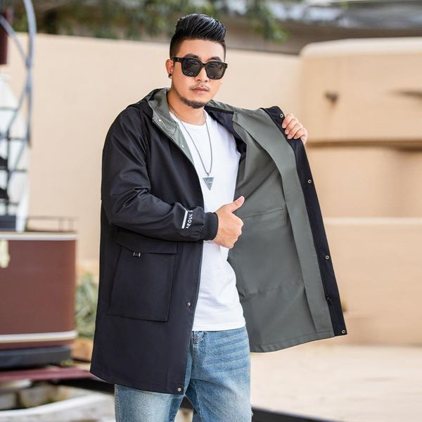 men's trench coats large size hooded windbreaker workwear jacket 3xl-8xl bust 142cm fashion zipper pocket loose casual, Tan;black
men's trench coats large size hooded windbreaker workwear jacket 3xl-8xl bust 142cm fashion zipper pocket loose casual, Tan;black