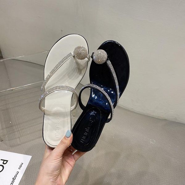 slippers summer round mid heels pearl jelly shoes woman shallow slip on sandals rhinestone women clip toe crystal black/white
slippers summer round mid heels pearl jelly shoes woman shallow slip on sandals rhinestone women clip toe crystal black/white