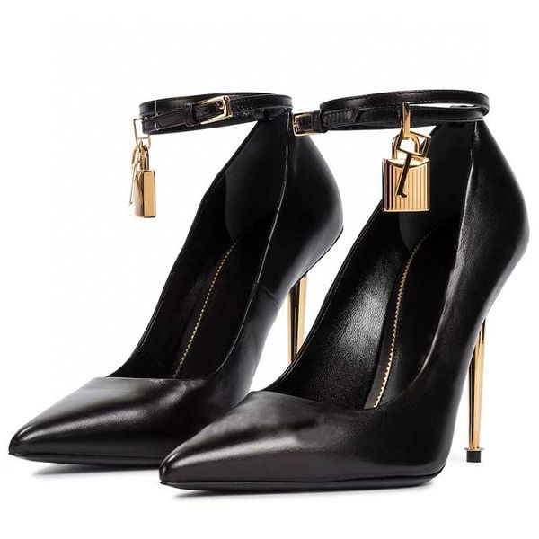 dress shoes spring autumn women metal lock decor pointed toe high heels shallow mouth ankle strap pumps denim t-show stilettos, Black
dress shoes spring autumn women metal lock decor pointed toe high heels shallow mouth ankle strap pumps denim t-show stilettos, Black