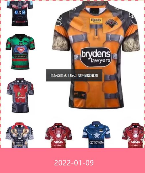 2021 north queensland cowboys rugby jersey manly sea eagles melbourne storm wests tigers south sydney rabbitohs brisbane broncos, Black;gray
2021 north queensland cowboys rugby jersey manly sea eagles melbourne storm wests tigers south sydney rabbitohs brisbane broncos, Black;gray