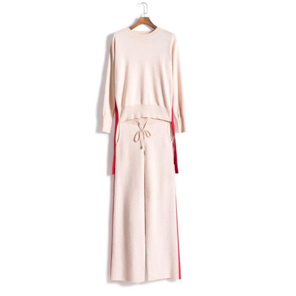 30%wool + 45% cashmere knit warm suits bandage cashmere wool sweater + mink trousers leisure two-pieces sets f453, White
30%wool + 45% cashmere knit warm suits bandage cashmere wool sweater + mink trousers leisure two-pieces sets f453, White