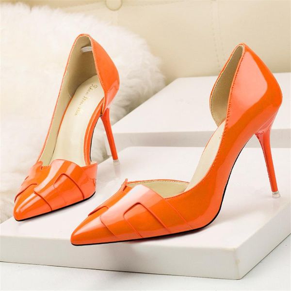 dress shoes 2021 korean show thin women high heels patent leather fashion pumps side cut-outs shallow ladies office 8 colors, Black
dress shoes 2021 korean show thin women high heels patent leather fashion pumps side cut-outs shallow ladies office 8 colors, Black
