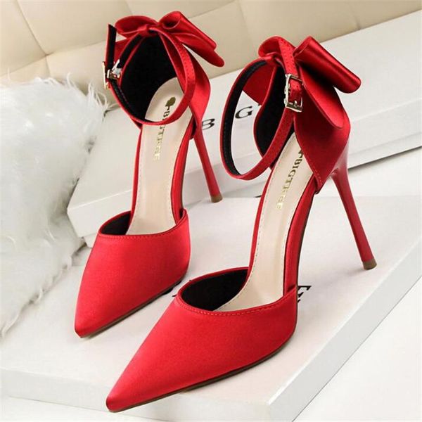 women's high-heeled shoes sweet beauty shoes stiletto high-heeled shallow mouth pointed satin hollow back bow female sandals, Black
women's high-heeled shoes sweet beauty shoes stiletto high-heeled shallow mouth pointed satin hollow back bow female sandals, Black