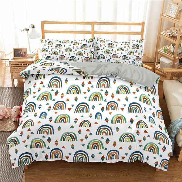 bedding sets 2/3pcs cartoon rain bow comforter cover set cute elephant duvet quilt pillowcase bed
bedding sets 2/3pcs cartoon rain bow comforter cover set cute elephant duvet quilt pillowcase bed