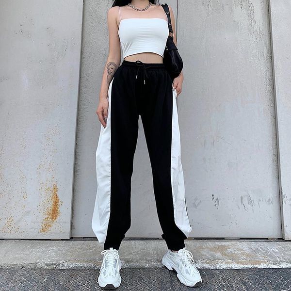 women's pants & capris contrast color jogger women drawstring high waist sweatpants spring autumn loose casual fashion trousers y2k, Black;white
women's pants & capris contrast color jogger women drawstring high waist sweatpants spring autumn loose casual fashion trousers y2k, Black;white