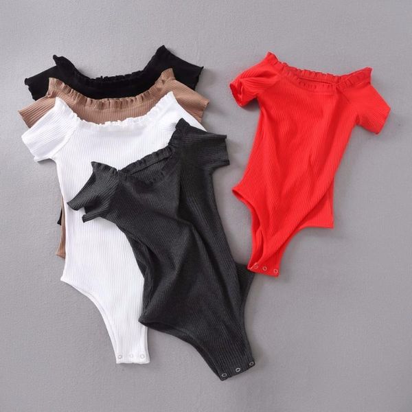 women's jumpsuits & rompers summer fashion bodysuits solid color short sleeve slim jumpsuit shorts body for women overalls, Black;white 
women's jumpsuits & rompers summer fashion bodysuits solid color short sleeve slim jumpsuit shorts body for women overalls, Black;white