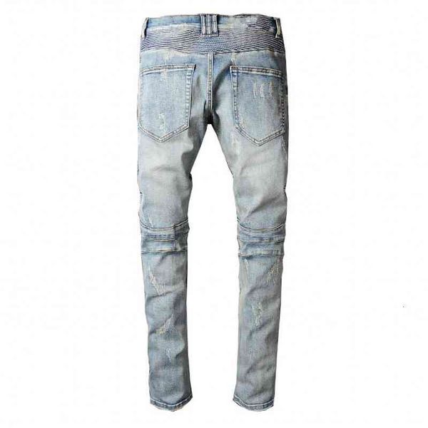 men jeans fashion elastic letters embroidery hole wash rock style casual street large size, Blue
men jeans fashion elastic letters embroidery hole wash rock style casual street large size, Blue