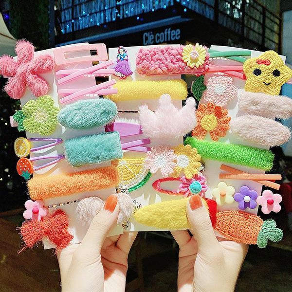 hair accessories 10pcs/set girls cute colorful cartoon plush clips kids sweet ornament headband hairpins fashion, Slivery;white
hair accessories 10pcs/set girls cute colorful cartoon plush clips kids sweet ornament headband hairpins fashion, Slivery;white