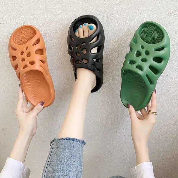 slippers female 2021 new version net red fish mouth hole wave sandals indoor bathroom thick bottom couple slippers women shoes, Black
slippers female 2021 new version net red fish mouth hole wave sandals indoor bathroom thick bottom couple slippers women shoes, Black