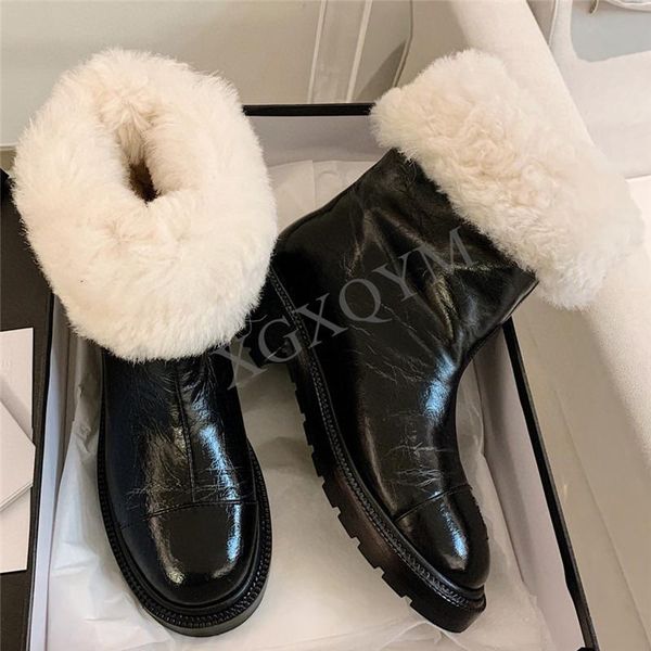 boots fashion winter wool snow luxury designer women thick sole slip on botas ladies fur warm women's, Black
boots fashion winter wool snow luxury designer women thick sole slip on botas ladies fur warm women's, Black