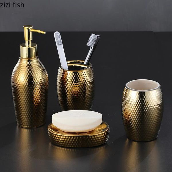 bath accessory set honeycomb texture ceramic bathroom portable soap dispenser toothbrush holder box shampoo empty bottle supplies
bath accessory set honeycomb texture ceramic bathroom portable soap dispenser toothbrush holder box shampoo empty bottle supplies