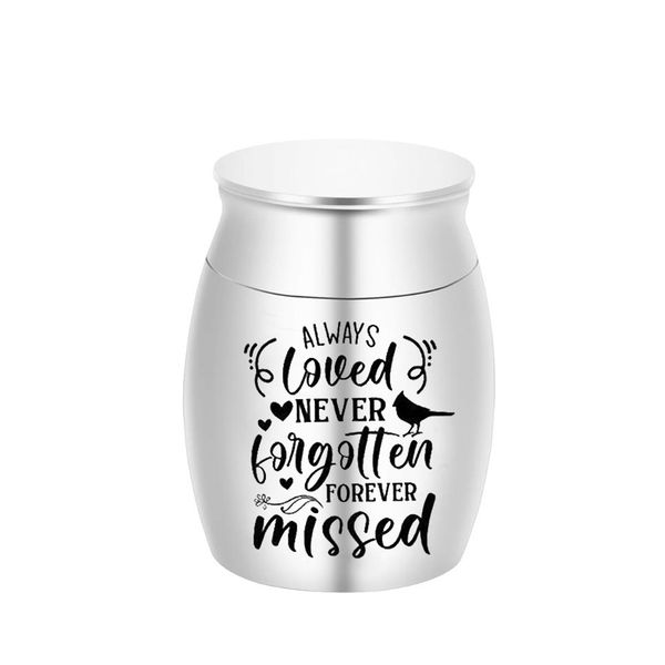 cremation urn for human ashes pendant personalized small bird ashes jar human keepsake ashes urns, Silver
cremation urn for human ashes pendant personalized small bird ashes jar human keepsake ashes urns, Silver