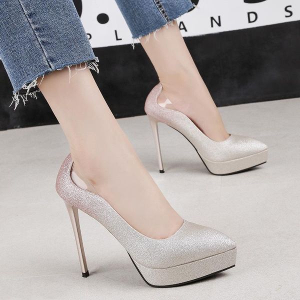 dress shoes high heels stiletto platform party woman fashion bling gradient color pumps women shallow pointed toe ladies, Black
dress shoes high heels stiletto platform party woman fashion bling gradient color pumps women shallow pointed toe ladies, Black