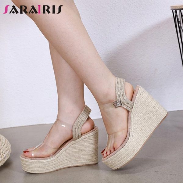 sandals sarairis solid buckle open toe platform women high wedges casual fashion shoes for, Black
sandals sarairis solid buckle open toe platform women high wedges casual fashion shoes for, Black