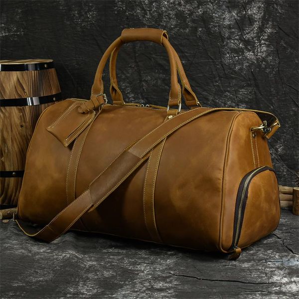 duffel bags 24 inch big capacity genuine leather men travel bag with shoe pocket vintage crazy horse luuage large messenger
duffel bags 24 inch big capacity genuine leather men travel bag with shoe pocket vintage crazy horse luuage large messenger