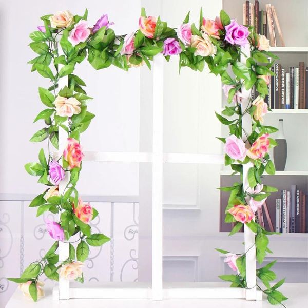 decorative flowers & wreaths 240cm silk artificial roses rattan string vines for home wedding decoration fake plants diy hanging garland wre
decorative flowers & wreaths 240cm silk artificial roses rattan string vines for home wedding decoration fake plants diy hanging garland wre