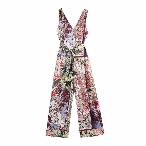 women's jumpsuits & rompers women fashion patchwork print za 2021 sleeveless slim female casual v-neck back zipper high waist long bicl, Black;white
women's jumpsuits & rompers women fashion patchwork print za 2021 sleeveless slim female casual v-neck back zipper high waist long bicl, Black;white