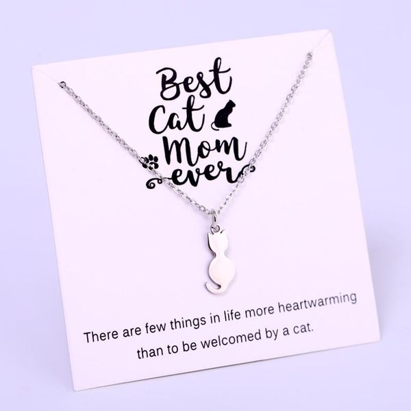 pendant necklaces cats mom love animal lover women men fashion jewelry christmas gift drop, Silver
pendant necklaces cats mom love animal lover women men fashion jewelry christmas gift drop, Silver