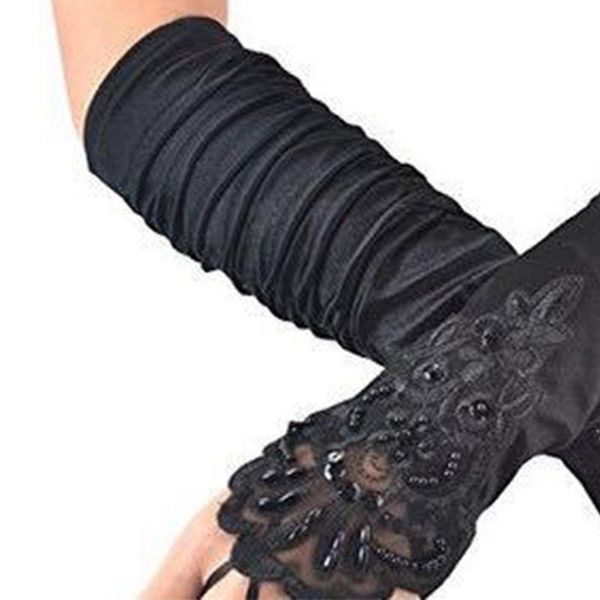five fingers gloves vintage fingerless lace sequins party costume accessories stretch opera black women long cosplay, Blue;gray
five fingers gloves vintage fingerless lace sequins party costume accessories stretch opera black women long cosplay, Blue;gray
