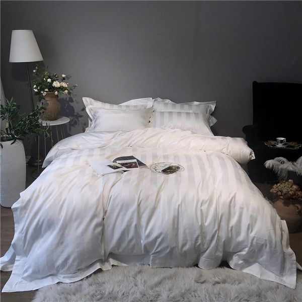 bedding sets 1000tc egyptian cotton white gray stripe set luxury el bed duvet cover soft sheet king parure de lit
bedding sets 1000tc egyptian cotton white gray stripe set luxury el bed duvet cover soft sheet king parure de lit