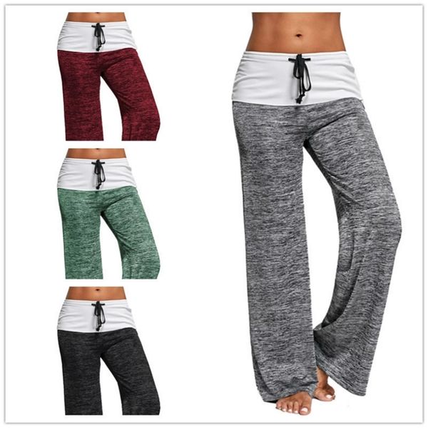 autumn european and american style women's tether high waist casual pants loose wide leg for female 210604, Black;white
autumn european and american style women's tether high waist casual pants loose wide leg for female 210604, Black;white