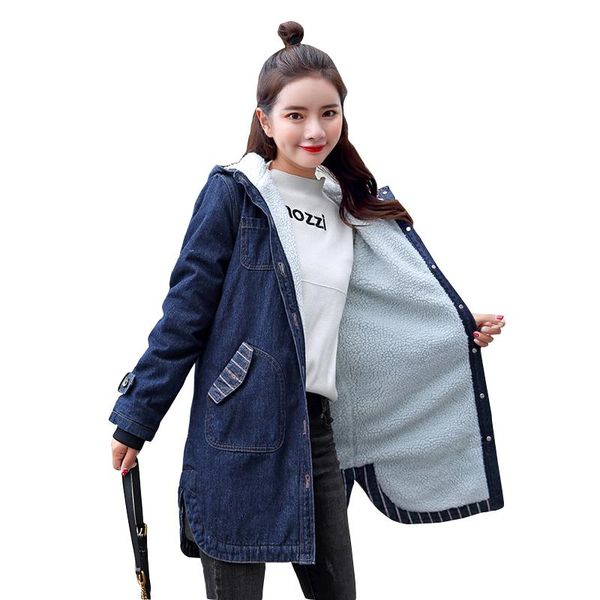 women's jackets plus size 5xl women spring autumn winter fur jean jacket lamb lining with hooded blue bomber female warm denim coat, Black;brown
women's jackets plus size 5xl women spring autumn winter fur jean jacket lamb lining with hooded blue bomber female warm denim coat, Black;brown