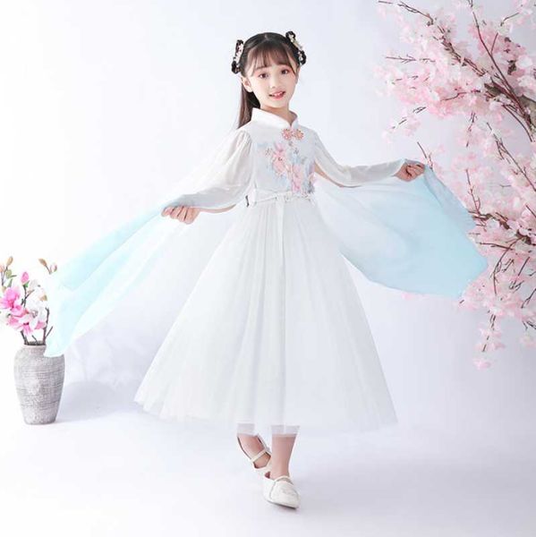 girl's dresses hanfu retro tang suit little children's clothing baby girl super fairy ancient style dress, Red;yellow
girl's dresses hanfu retro tang suit little children's clothing baby girl super fairy ancient style dress, Red;yellow