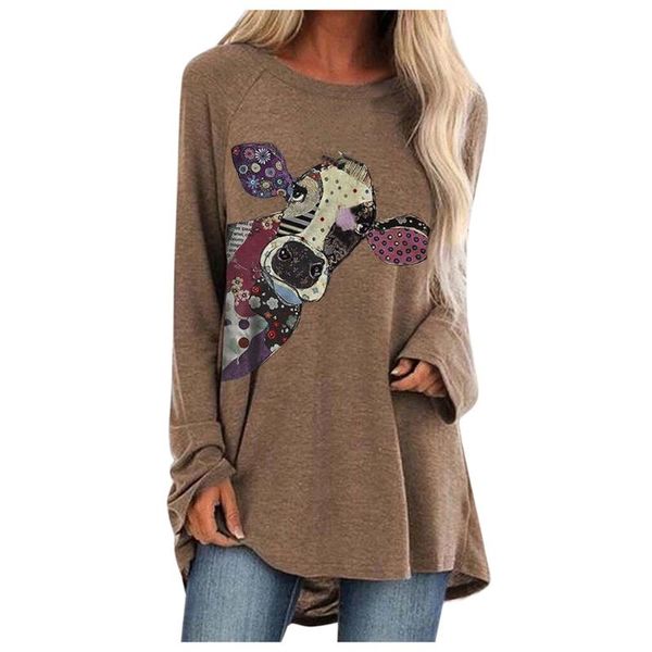women's blouses & shirts plus size women sweatshirt fashion 3d cow print o-neck sweatshirts pullvoer long sleeve loose shirt blouse st, White
women's blouses & shirts plus size women sweatshirt fashion 3d cow print o-neck sweatshirts pullvoer long sleeve loose shirt blouse st, White