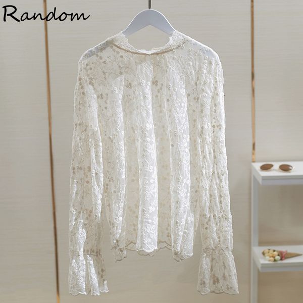 2021 new women formal elegant lace blouse embroidered long sleeve shirts office lady hollow flower fashion plus size clothes ptoa, Black
2021 new women formal elegant lace blouse embroidered long sleeve shirts office lady hollow flower fashion plus size clothes ptoa, Black