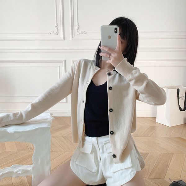 2021 new autumn women's sweater embroidery o-neck single breasted thin cardigan knitwear 48fl, White;black
2021 new autumn women's sweater embroidery o-neck single breasted thin cardigan knitwear 48fl, White;black
