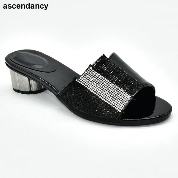 dress shoes nigerian party pump women luxury 2021 rhinestone wedding selling italian style slingbacks african slippers, Black
dress shoes nigerian party pump women luxury 2021 rhinestone wedding selling italian style slingbacks african slippers, Black