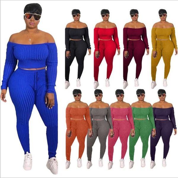 women's two piece pants lemon gina set knitted slash neck leggings suit full sleeve tracksuit outfits club sportwear, White
women's two piece pants lemon gina set knitted slash neck leggings suit full sleeve tracksuit outfits club sportwear, White