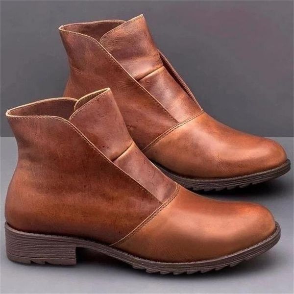 boots autumn winter women's ankle flat shoes woman riding equestrian round toe slip-on zapatos de mujer leather female, Black
boots autumn winter women's ankle flat shoes woman riding equestrian round toe slip-on zapatos de mujer leather female, Black