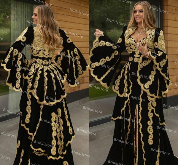 vintage black kosovo kaftan morrocan evening dresses with gold appliques velvet flared sleeve dubai arabic prom dress graduation party gowns, Black;red
vintage black kosovo kaftan morrocan evening dresses with gold appliques velvet flared sleeve dubai arabic prom dress graduation party gowns, Black;red
