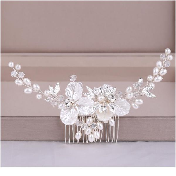 new silver color leaf flower hair jewelry wedding hair comb accessories women hair comb handmade bridal headpieces de qyldzy
new silver color leaf flower hair jewelry wedding hair comb accessories women hair comb handmade bridal headpieces de qyldzy