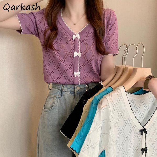 women's t-shirt t-shirts women fashion bow design summer casual thin knitted crops female aesthetic basic slim lovely girls ins candy c, White
women's t-shirt t-shirts women fashion bow design summer casual thin knitted crops female aesthetic basic slim lovely girls ins candy c, White