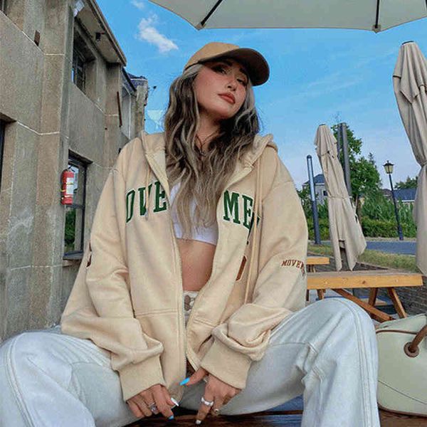 women's hoodies & sweatshirts vintage female cardigan letterbox oversize bf ladies fashion long sleeve harajuku hoodies fall 2021 wome, Black
women's hoodies & sweatshirts vintage female cardigan letterbox oversize bf ladies fashion long sleeve harajuku hoodies fall 2021 wome, Black