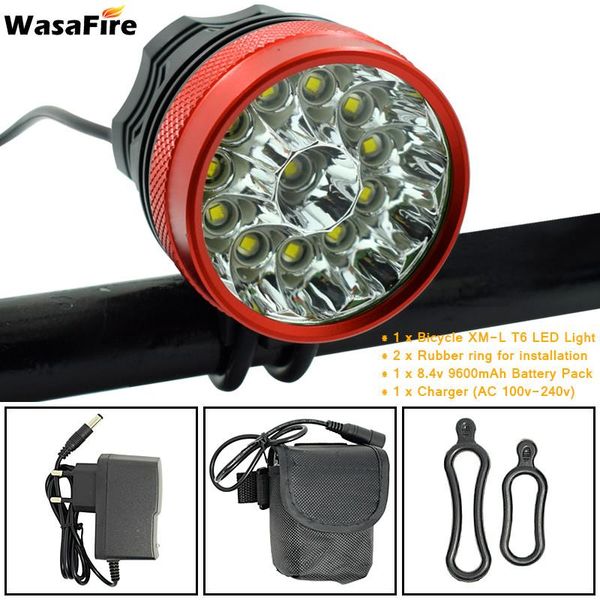 bike lights wasafire 20000lumens headlight 12x xm-l t6 led bicycle light cycling head lamp + 9600mah battery pack luz bicicleta
bike lights wasafire 20000lumens headlight 12x xm-l t6 led bicycle light cycling head lamp + 9600mah battery pack luz bicicleta