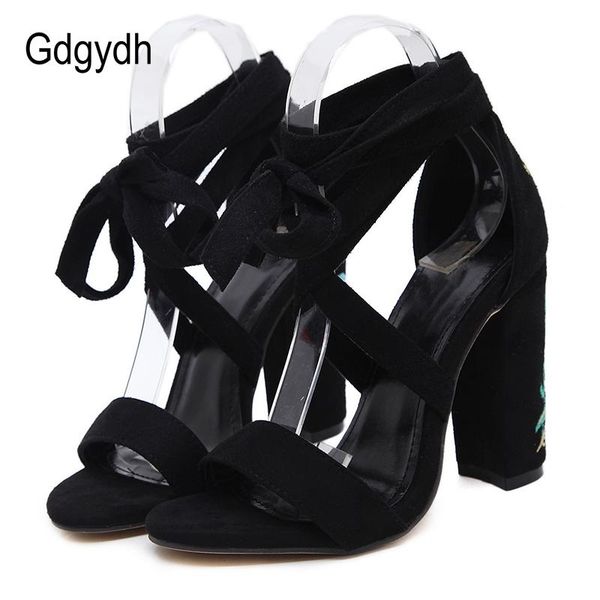 sandals gdgydh high heels shoes embroider ankle strap summer women thick heel blue red wedding party suede leather strappy, Black
sandals gdgydh high heels shoes embroider ankle strap summer women thick heel blue red wedding party suede leather strappy, Black