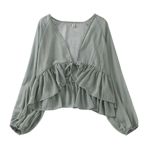 women's blouses & shirts fy1013 2021 spring summer autumn women fashion casual chiffon shirt woman female womens clothing voile, White
women's blouses & shirts fy1013 2021 spring summer autumn women fashion casual chiffon shirt woman female womens clothing voile, White