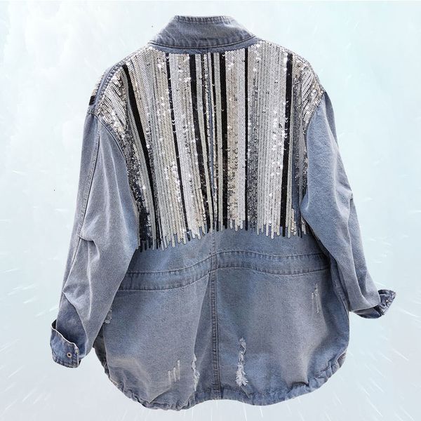 fashion spring standing coat 2021 sequins splice bomber denim jacket women collar vintage hole drawstring jeans jacket female 81, Black;brown
fashion spring standing coat 2021 sequins splice bomber denim jacket women collar vintage hole drawstring jeans jacket female 81, Black;brown