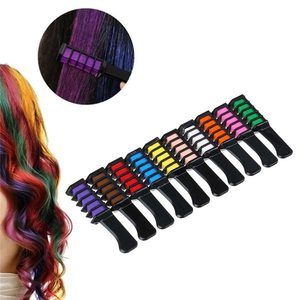 6/8/10 color set temporary hair chalk color comb dye cosplay washable hair color comb for party makeupscouts
6/8/10 color set temporary hair chalk color comb dye cosplay washable hair color comb for party makeupscouts