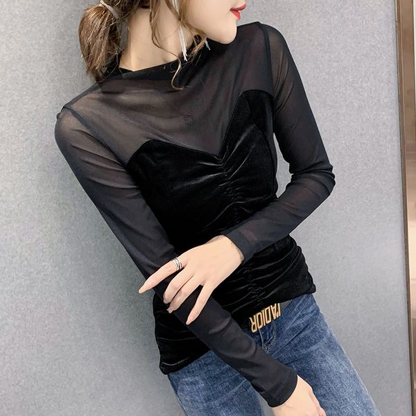 spring fall european clothes t-shirt girls fashion solid patchwork mesh women bottoming shirt tees 2021 new t11220a ijd4, White
spring fall european clothes t-shirt girls fashion solid patchwork mesh women bottoming shirt tees 2021 new t11220a ijd4, White