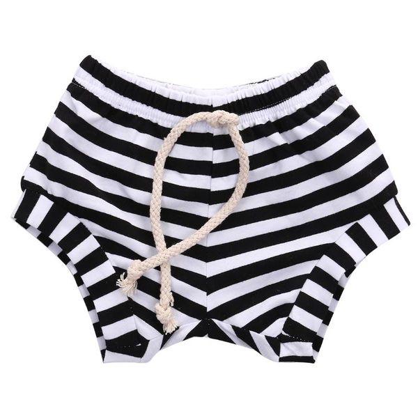 shorts 2021 summer casual toddler infant baby girls cotton bottoms striped, Black