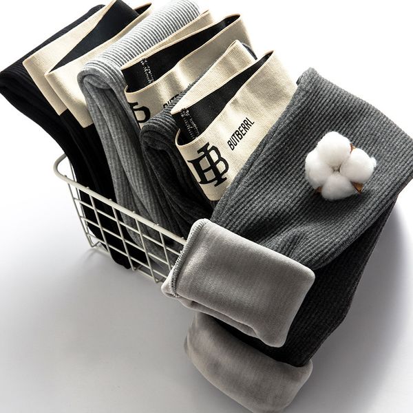 winter new thread pure cotton plush letter women wear vertical high waist slim nine leggings, Black
winter new thread pure cotton plush letter women wear vertical high waist slim nine leggings, Black