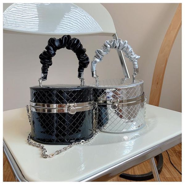 evening bags pu leather round hand ladies designer small shoulder purses black silver lattice luxury handbags for women
evening bags pu leather round hand ladies designer small shoulder purses black silver lattice luxury handbags for women
