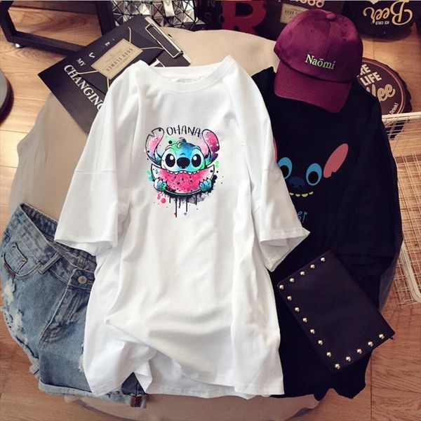 summer t shirt stitch cartoon women dresses print o neck casual short sleeve white mini clothes plus size dress, Black;gray
summer t shirt stitch cartoon women dresses print o neck casual short sleeve white mini clothes plus size dress, Black;gray